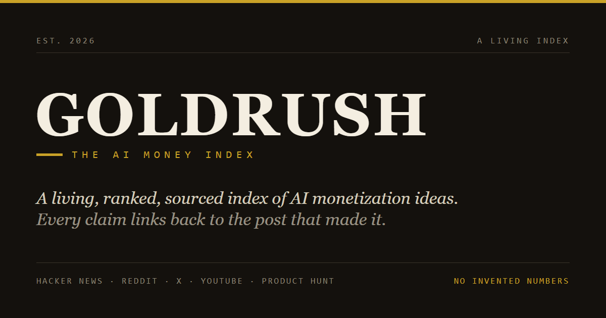 Researched for AI-driven project ideas; shocked at how inconcrete/scammy most are; so I built a site